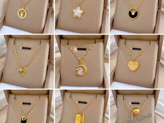 [เหล็กไทเทเนียม] สร้อยคอโซ่ ชุบทอง 18K จี้เรขาคณิต ดาวเคราะห์ บุคลิกภาพ มินิมอล ของขวัญสําหรับเพื่อน