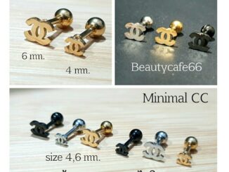 CC (1pc.) ต่างหูสแตนเลส Lope