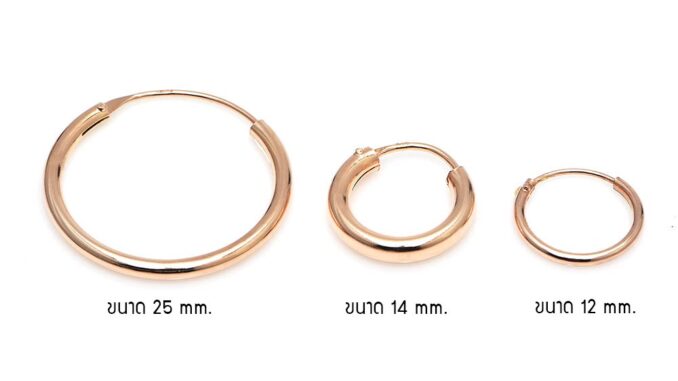 Eramyth Jewelry ต่างหูห่วง เงินแท้ 92.5 มี 3 ขนาด 4 สี ใส่ได้ทุกวัย สินค้ามาตรฐานส่งออก พร้องส่ง