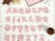 ✿ แผ่นสติกเกอร์ มีกาวในตัว ลายตัวอักษร สีชมพู ✿ แผ่นแพทช์ ปักลาย Diy สําหรับติดตกแต่งเสื้อผ้า จํานวน 1 ชิ้น