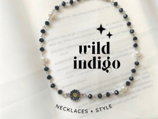 Daisy wild indigo สร้อยคอลูกปัด จี้ดอกเดซี่ y2k S48
