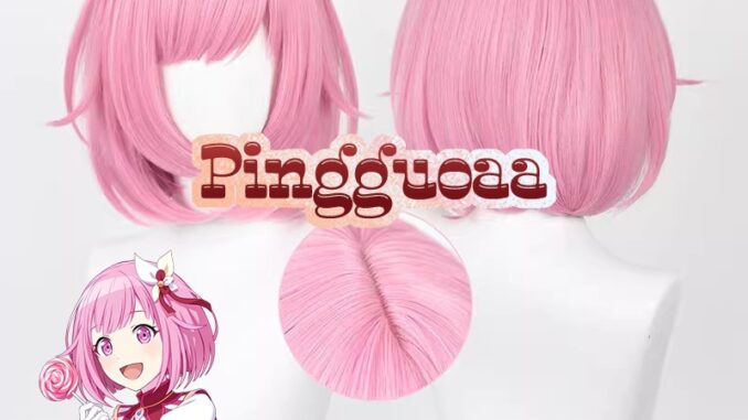 Anime Project SEKAI COLORFUL STAGE! Ootori Emu Cosplay Wig 34cm Short Pink Heat Resistant Synthetic Wigs