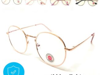 แว่นตากรองแสง ขาสปริง แว่นกรองแสงสีฟ้า แว่นตากรองแสง บลูบล็อค ( blueblock lens ) ทรงหยดน้ำ