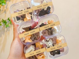 กิ๊บติดผม ขนาดเล็ก สีกาแฟ 10 ชิ้น