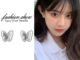 ต่างหูสตั๊ด เข็มเงิน S925 จี้รูปผีเสื้อ เครื่องประดับแฟชั่น สําหรับผู้หญิง