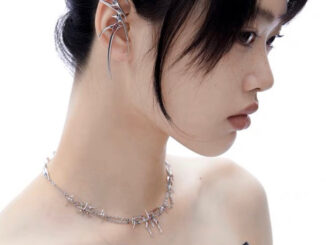 Sale ต่างหูโลหะรูปทรงเรขาคณิต PLANKTONT Metal Earrings พร้อมส่ง 2 ชิ้น
