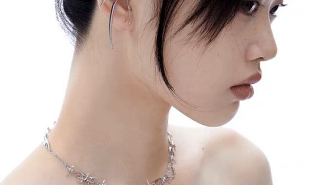 Sale ต่างหูโลหะรูปทรงเรขาคณิต PLANKTONT Metal Earrings พร้อมส่ง 2 ชิ้น