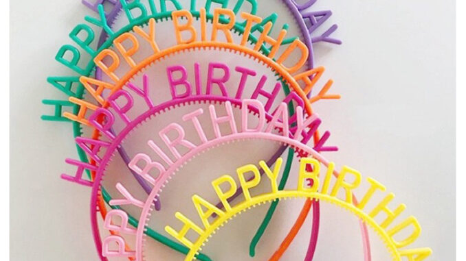 คาดผมHBD ที่คาดผมวันเกิด พร็อพวันเกิด พร้อมส่ง