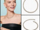 สร้อยคอตัวมารดา Tiffany Schlumberger 18K Necklace เกรด VIP ประดับเพชร Cubic Zirconia + พร้อมกล่อง อปก.