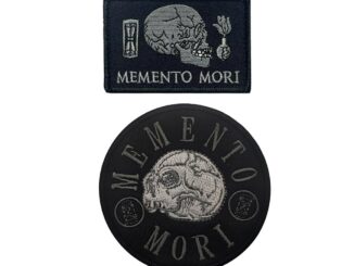 แผ่นแพทช์ ปักลาย Memento Mori สําหรับติดตกแต่งเสื้อผ้า