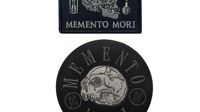 แผ่นแพทช์ ปักลาย Memento Mori สําหรับติดตกแต่งเสื้อผ้า