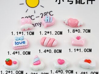 [2 #] Jibbitz Crocs แผ่นเรซิ่น รูปก้อนเมฆ สีชมพู ขนาดเล็ก อเนกประสงค์ สําหรับตกแต่งรองเท้า diy QP