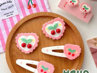 Cute 240 กิ๊บติดผม กิ๊บหนีบผมหัวใจเชอรี่