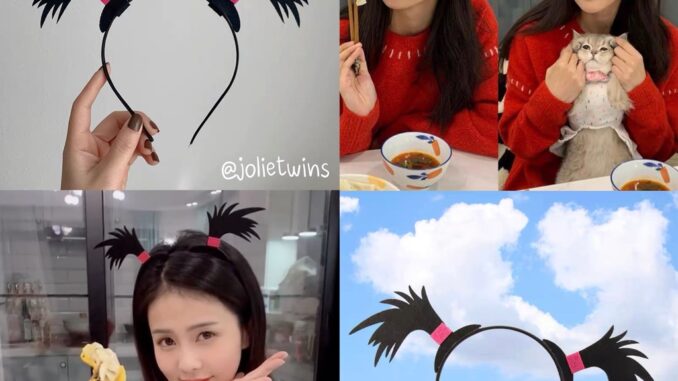 ส่งจากไทย  ที่คาดผม มัดจุก มัดแกละ ที่คาดผมตลก