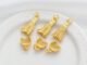 จี้ทองแดง เนื้อแมตต์ สีทอง 18k สําหรับทําเครื่องประดับ สร้อยคอ สร้อยข้อมือ diy