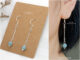ต่างหูหินนำโชค อความารีน 6 มม. งานทำมือ พร้อมส่งค่ะ