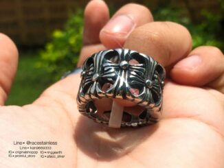 แหวนChromeHeartลายหนา สแตนเลสแท้