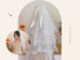 ส่งจากไทย  เวลเจ้าสาวริบบิ้น 4 ชั้น ผ้าคลุมผมเจ้าสาว