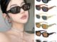 COD❤️พร้อมส่ง-แว่นตากันแดดUV400ป้องกันรังสียูวีแฟชั่นเกาหลีY2Kแว่นกรองแสงกรอบเหลี่ยมย้อนยุคสำหรับผู้หญิง-a.one
