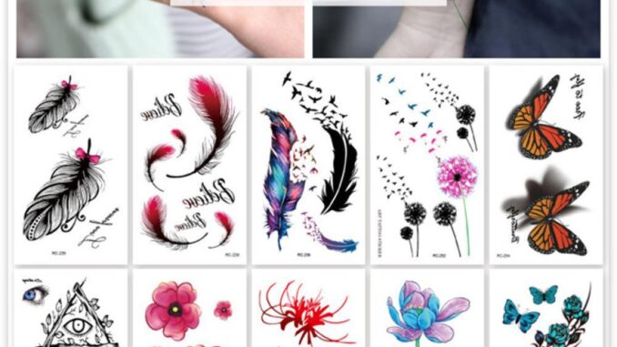 Hotwind สติกเกอร์รอยสักชั่วคราว ขนาดเล็ก สีสันสดใส กันน้ํา ติดทนนาน สําหรับผู้หญิง ผู้ชาย E5K2