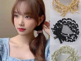 [YY] ยางรัดผมหางม้าถักเปีย ขนาดเล็ก ทอมือ ประดับมุก สไตล์เกาหลี สําหรับผู้หญิง