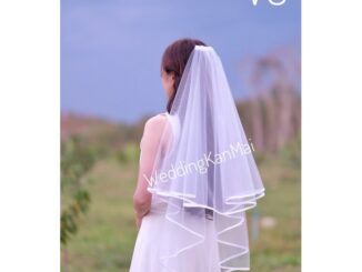 เวลเจ้าสาว ผ้าคลุมเจ้าสาว พร้อมส่ง V3