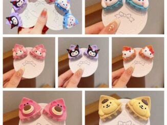Daishen1 กิ๊บติดผม ทรงสามเหลี่ยม ลายการ์ตูน My Melody BB Kawaii Cinnamorol สีแคนดี้ สําหรับเด็กผู้หญิง