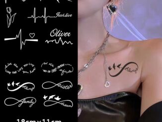 【COCO Magic tattoo】สติกเกอร์รอยสักชั่วคราว กึ่งถาวร กันน้ํา ติดทนนาน 15 วัน 18 ซม.*11 ซม.