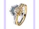 Pandora Pandora แหวนคู่รัก ลายดวงจันทร์ สีฟ้า หรูหรา เข้ากับทุกการแต่งกาย สําหรับผู้หญิง