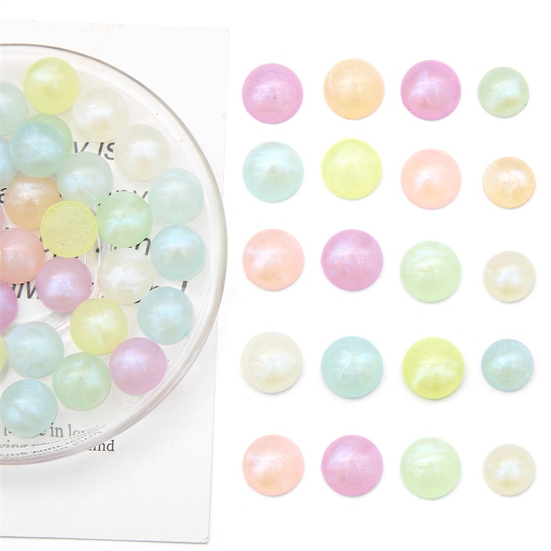 [10/12 มม.] ลูกปัดอะคริลิค รูปนางเงือกออโรร่า แฮนด์เมด diy คละสี