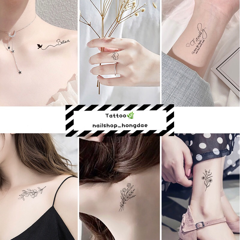 2/2 tattoo minimal Eng พร้อมส่ง