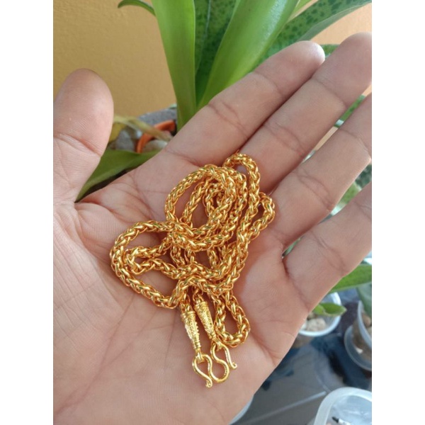 49สร้อยคอเปียแน่นหนัก2บาท ฟรีแถมตะขอ ใส่ทน ไม่แพ้ งานคุณภาพเกรดพรีเมี่ยมเคลือบหนาพิเศษ