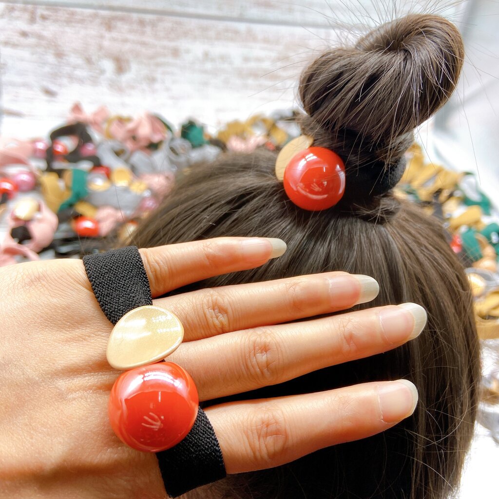5 เส้น ยางรัดผม น่ารัก สีสดใส ยางมัดผม ผู้หญิง สไตส์เกาหลี