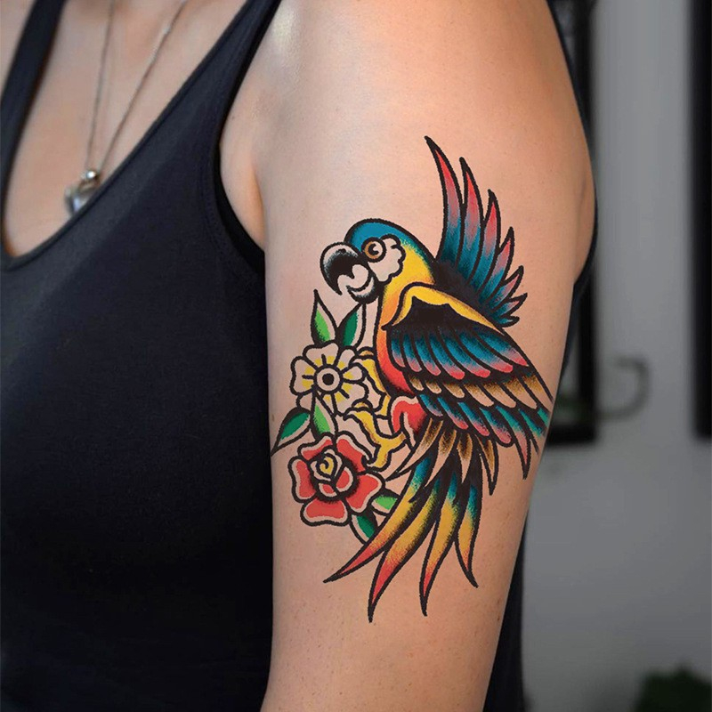 962 [พร้อมส่ง] TATTOO STICKER 1 ชุดได้ 10 แผ่น สีคมชัดสวยๆ รุ่นนี้ไม่กันน้ำน้า ลายมินิมอล