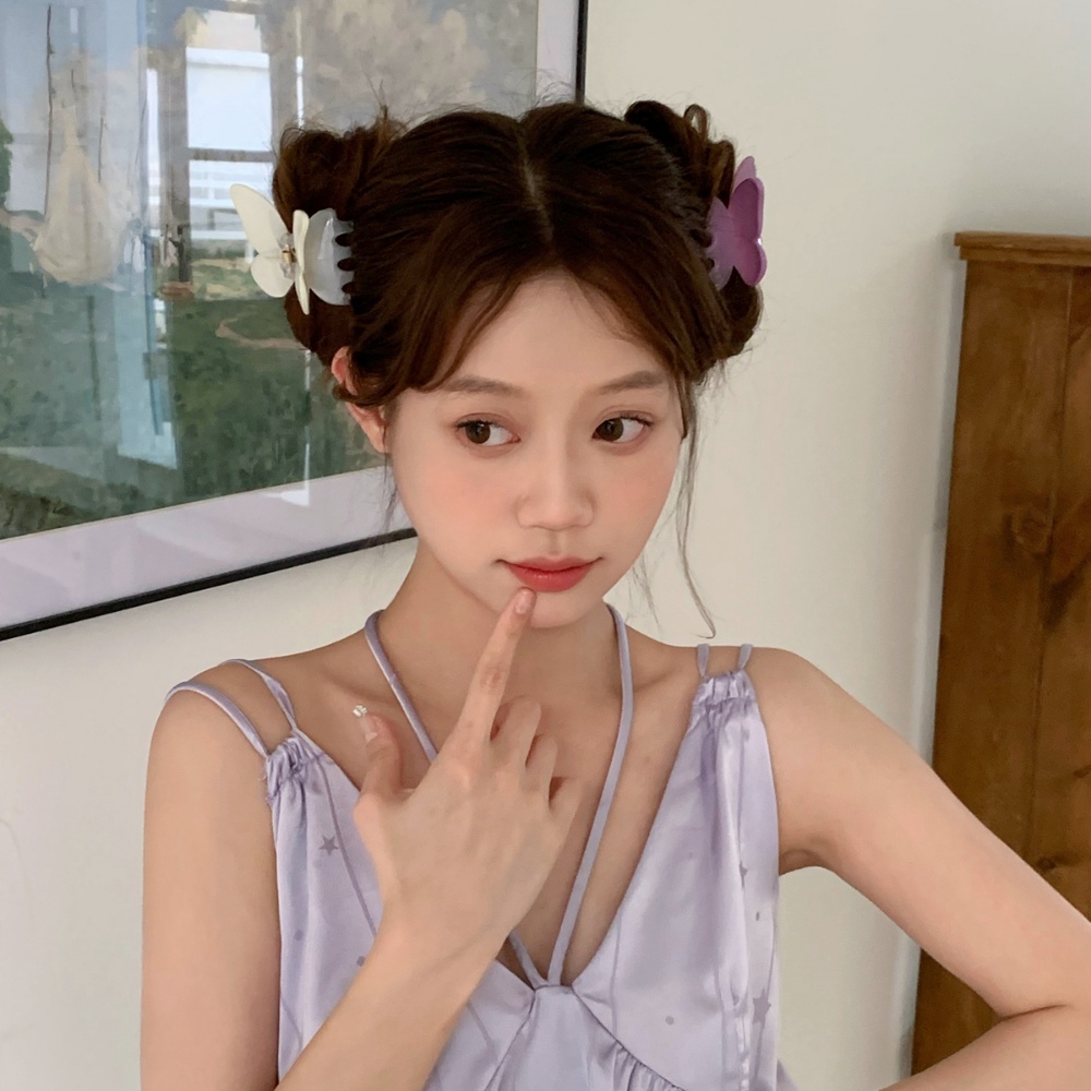 A HELLO GIRL กิ๊บติดผม รูปผีเสื้อ และฉลาม สําหรับผู้หญิง