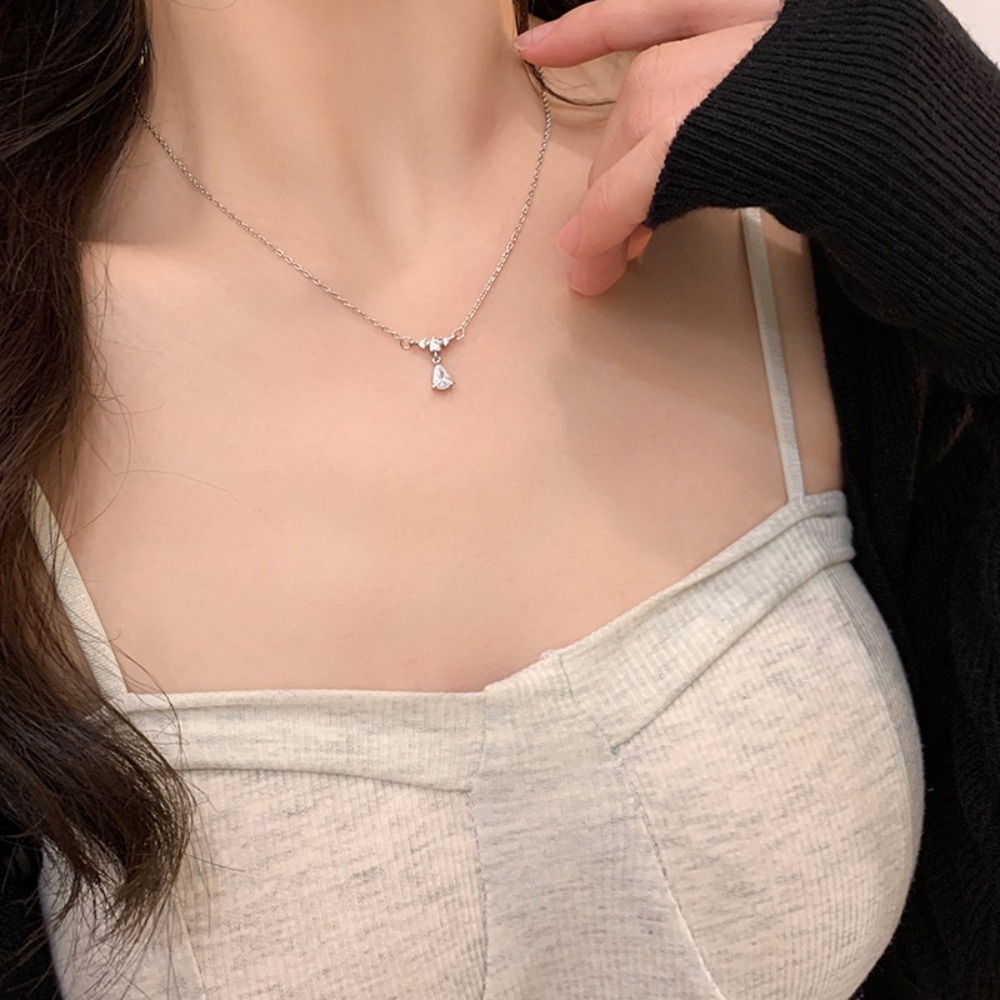 A HELLO GIRL สร้อยคอ สายโซ่ สไตล์เกาหลี สําหรับผู้หญิง นักเรียน