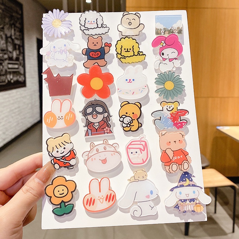 A HELLO GIRL ใหม่ เข็มกลัด ลายการ์ตูน Hello Girl น่ารัก สไตล์ญี่ปุ่น สําหรับตกแต่งกระเป๋านักเรียน