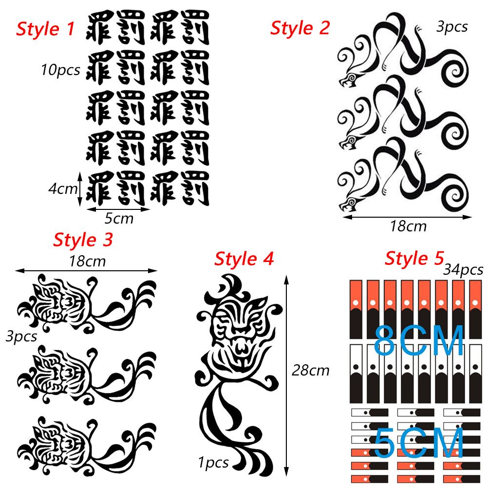 BEAUTY Wide Use Tattoo Stickers Long Lasting Cosplay Props Tokyo Revengers Water Transfer Printing Temporary Party Accessories Easy to Clean Individual Decoration