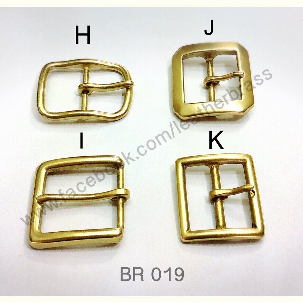 BR019-K หัวเข็มขัดทองเหลือง ขนาด 38มิลหรือ 1.5นิ้ว แบบ K** ราคาต่อชิิ้น**