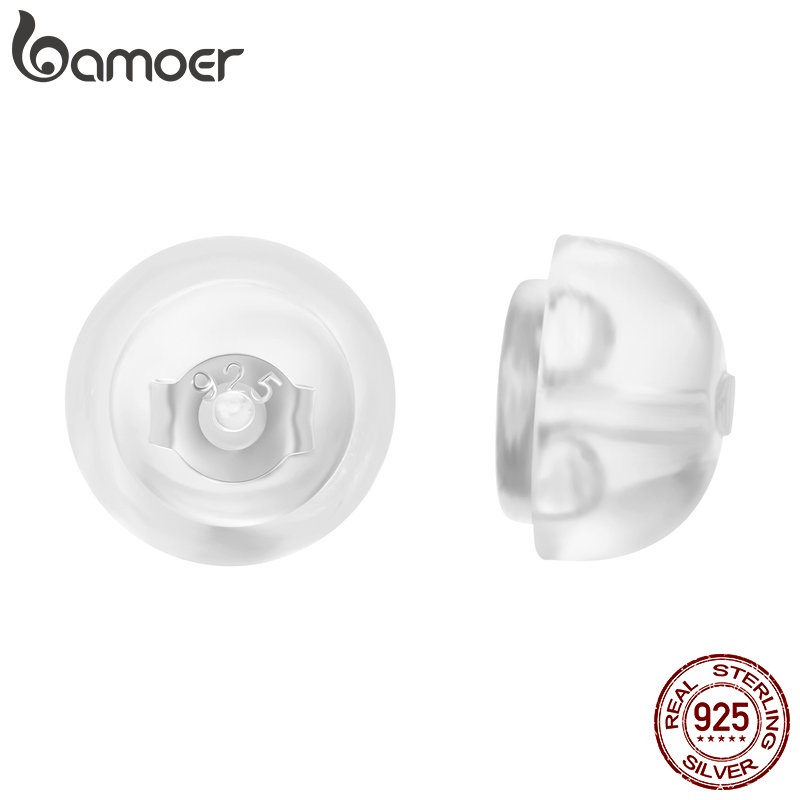 Bamoer ที่อุดหูซิลิโคน เงิน 925 EF001
