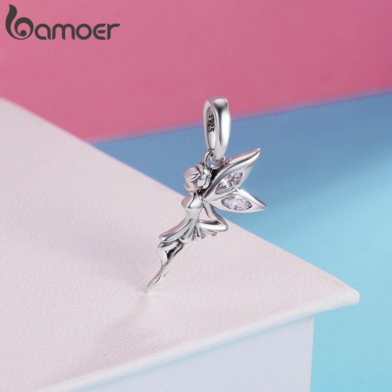 Bamoer สร้อยข้อมือ และสร้อยคอ เงินแท้ 100% 925 DIY SCC240