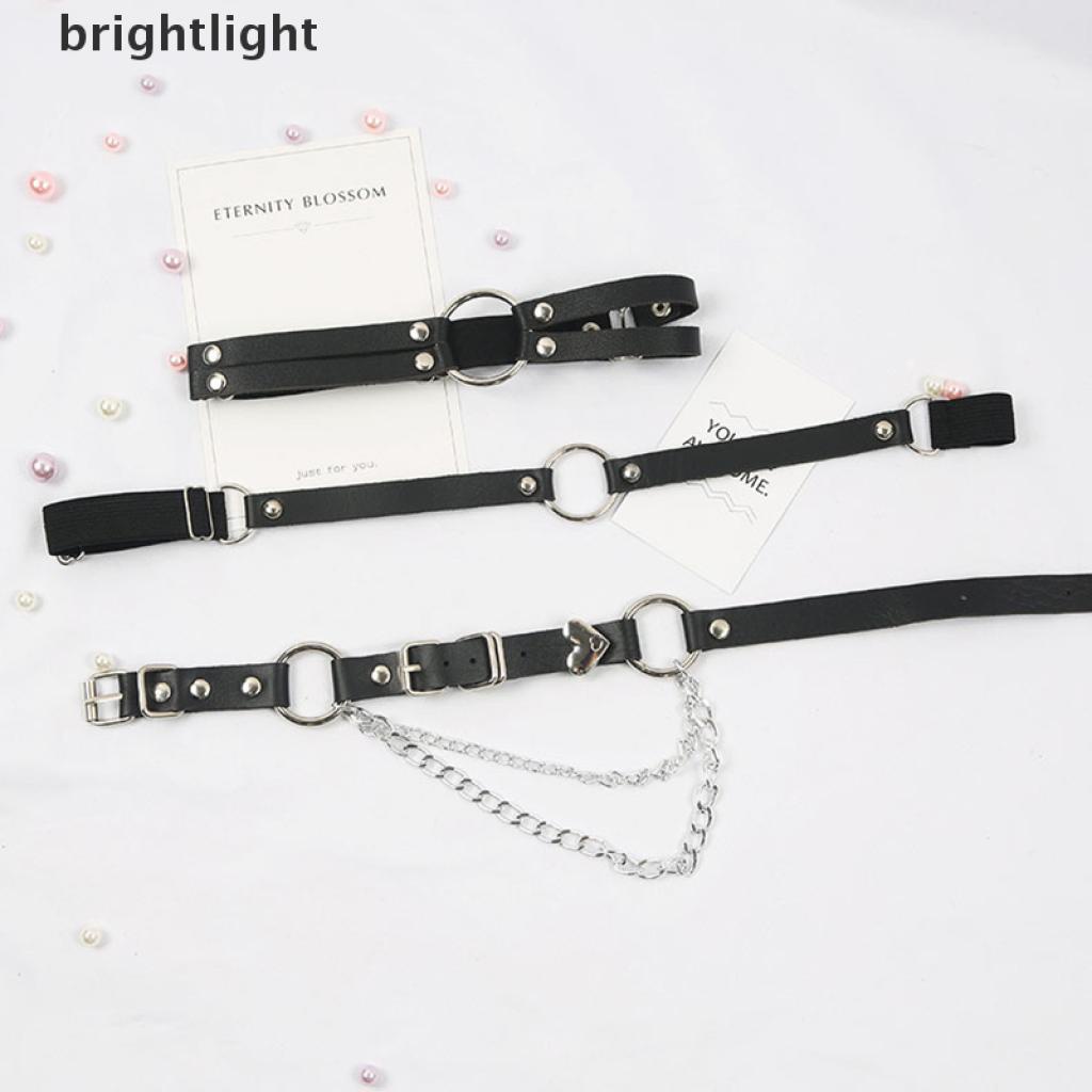 (Brightlight) เข็มขัดโซ่ หนังเทียม สไตล์พังก์ เครื่องประดับ สําหรับผู้หญิง