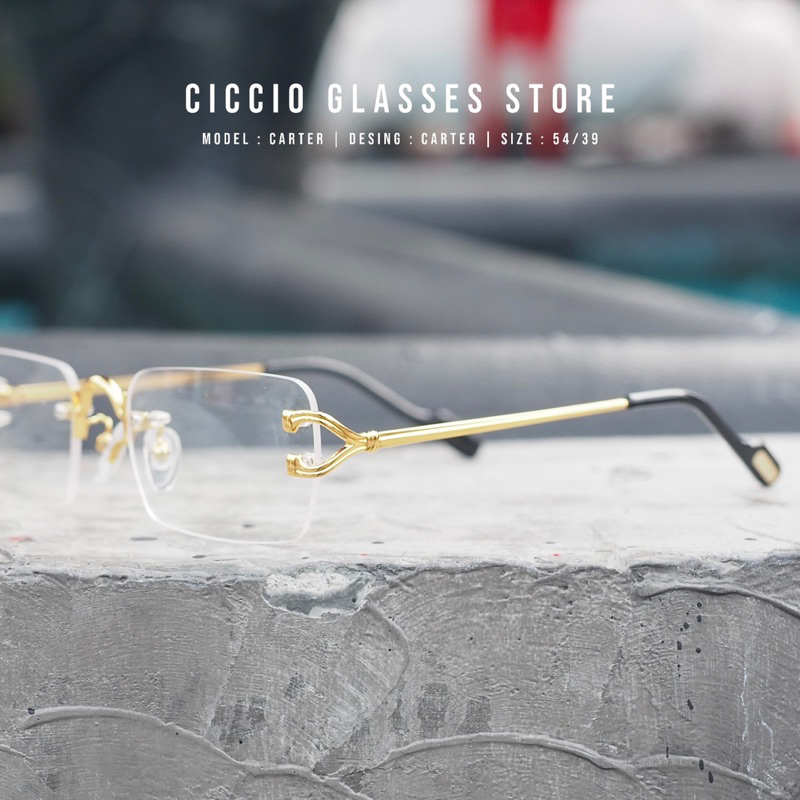 CICCIO | Rimless แว่นไร้กรอบ Model : CARTER