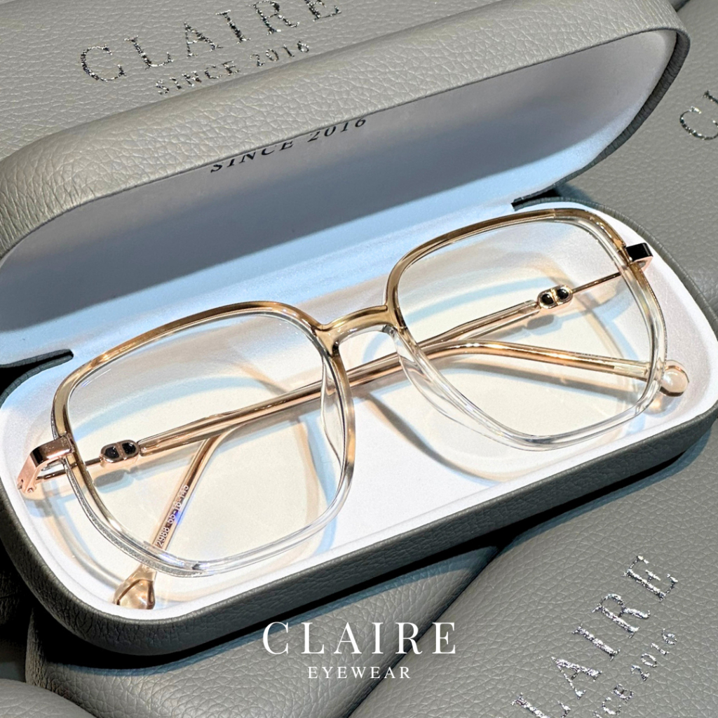 CLAIRE : (LD) แว่นสายตาสั้น รุ่น Lady สวยฉ่ำมากก หน้าใหญ่ใส่ปังสุด