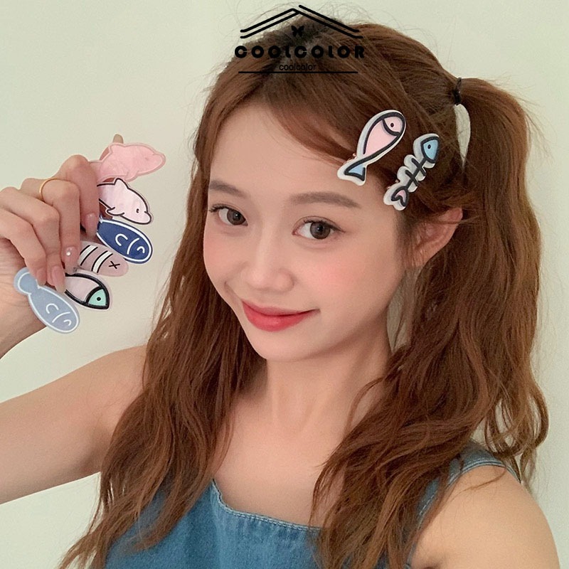 COD กิ๊บติดผม ลายการ์ตูนปลาน้อยน่ารักแบบสร้างสรรค์สําหรับผู้หญิงพร้อมส่งในไทย