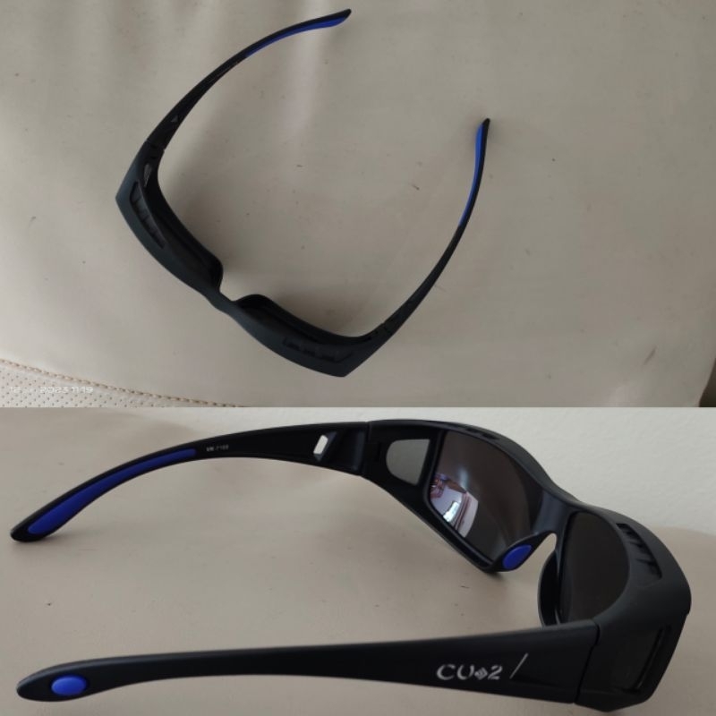 CU2 รุ่น 7168 แว่นตากันแดดครอบ Polarized lens