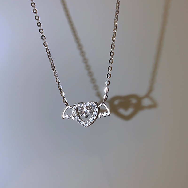 Cocojewelry สร้อยคอโซ่ จี้รูปหัวใจ กามเทพ หรูหรา สไตล์เกาหลี