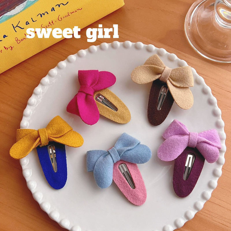 Cute 035 กิ๊บติดผม กิ๊บแป๊กโบว์ lovely lady