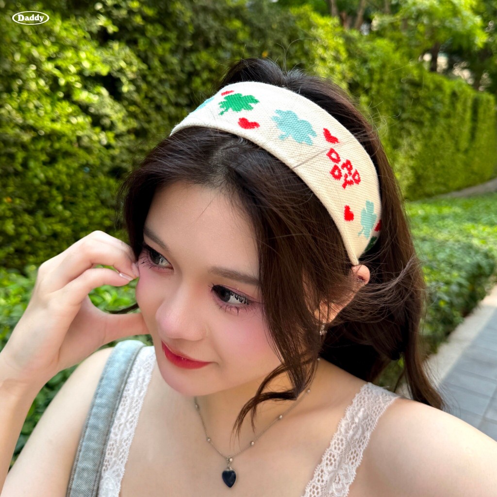 DADDY | Be My Luck Headbands ที่คาดผมลายใบโคลเวอร์ สุดน่ารัก
