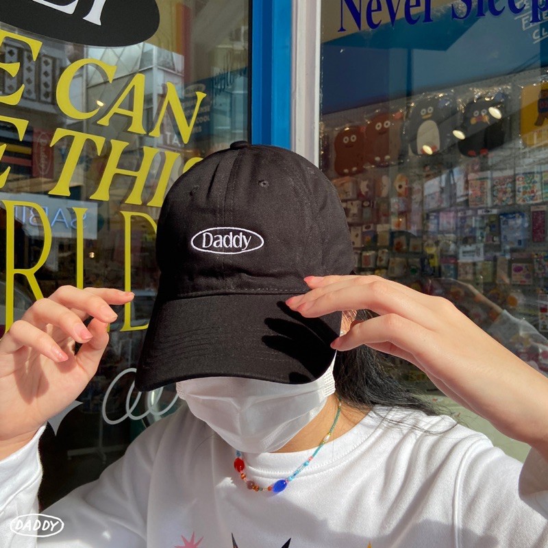 DADDY | Daddy Cap! Black หมวกแก๊ป ปัก DADDY สีดำ